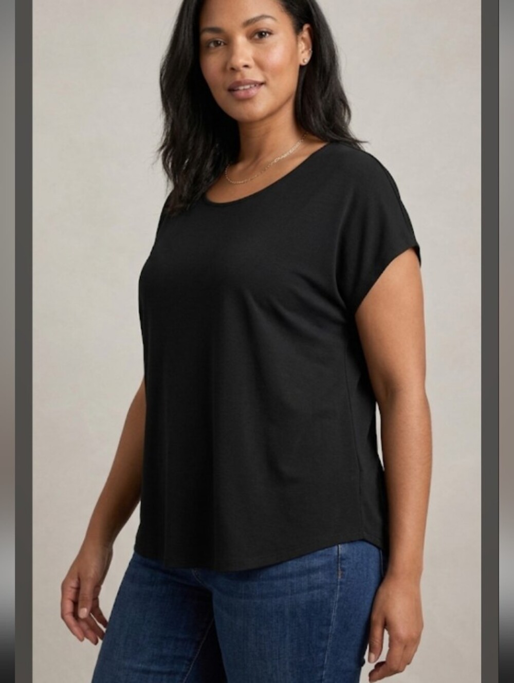 Women's Chico's Classic Black Blouse Top Relaxed Fit